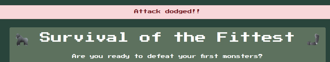 Attack dodged!!